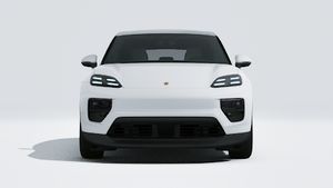 Exterior view of Macan 4 Electric showing the front of the car