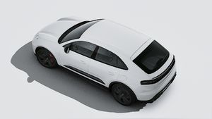 Exterior view of Macan GTS Electric seen from above