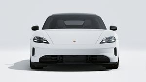 Exterior view of Taycan 4S Black Edition showing the front of the car