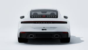 Exterior view of 911 Carrera 4S showing the rear of the car