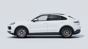 Exterior view of Cayenne S Coupé showing the left side of the car
