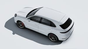 上から見た Cayenne Turbo E-Hybrid の外観