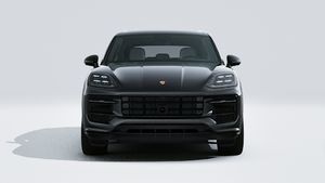 Cayenne S E-Hybrid Black Edition 、車体前部を示す外観。