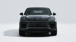 Cayenne E-Hybrid Coupé Black Edition 、車体前部を示す外観。