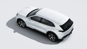上から見た Cayenne S Electric の外観
