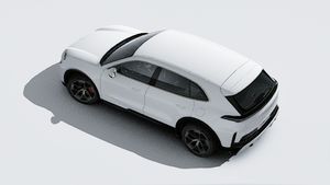 上から見た Cayenne Turbo Electric の外観