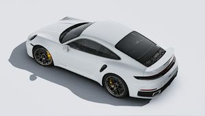 911 Turbo S의 익스테리어 탑 뷰