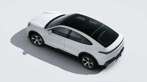 Cayenne S Coupé Electric의 익스테리어 탑 뷰