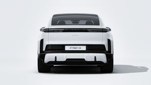 Cayenne Turbo Coupé Electric의 익스테리어 후면 뷰