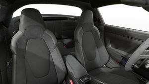 Interior view showing the front seats of 911 Targa 4 GTS