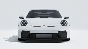 Exterior view of 911 GT3 showing the front of the car