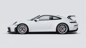 Exterior view of 911 GT3 showing the left side of the car