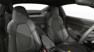 Interior view showing the front seats of 911 GT3 with Touring Package