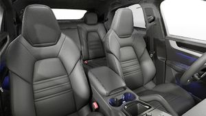 Interior view showing the front seats of Cayenne S E-Hybrid Coupé