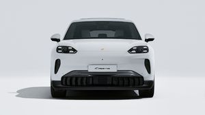 Exterior view of Cayenne Electric showing the front of the car