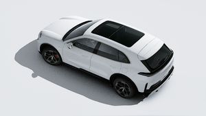 Exterior view of Cayenne Turbo Electric seen from above