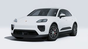 Exterior view of Macan 4S showing the front and left side of the car
