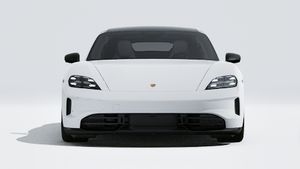 Exterior view of Taycan 4S Black Edition showing the front of the car