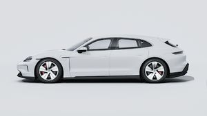 Внешний вид Taycan 4S Sport Turismo с левой стороны автомобиля