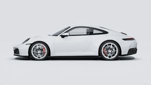 Exterior view of 911 Carrera 4S showing the left side of the car