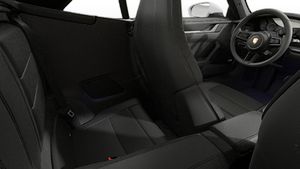 Interior view showing the back seats of 911 Carrera 4S Cabriolet