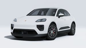 Exterior view of Macan 4S showing the front and left side of the car
