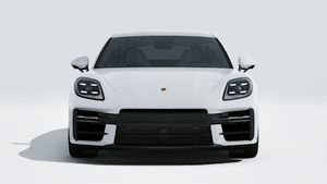 Exterior view of Panamera GTS showing the front of the car