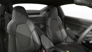 Interior view showing the front seats of 911 GT3 with Touring Package