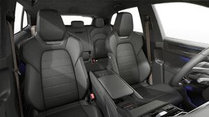 Interior view showing the front seats of Cayenne Turbo Electric