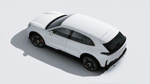 Exterior view of Cayenne Turbo Electric seen from above