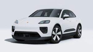 Exterior view of Macan 4 showing the front and left side of the car