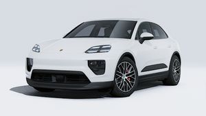 Exterior view of Macan 4S showing the front and left side of the car
