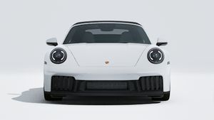 Išorinis 911 Carrera GTS Cabriolet vaizdas, rodantis automobilio priekį