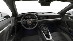 Interjero vaizdas, kuriame matomas vairas ir prietaisų skydelis 911 Carrera Cabriolet