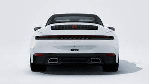Išorinis 911 Carrera Cabriolet vaizdas, rodantis automobilio galą
