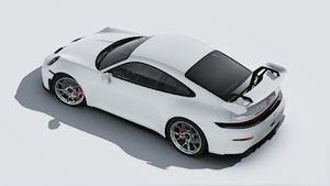 Išorinis 911 GT3 vaizdas iš viršaus