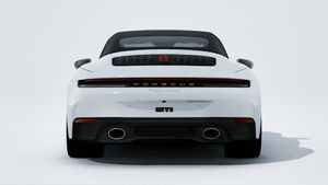 Vue extérieure de 911 Carrera S Cabriolet montrant l'arrière de la voiture