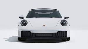 Außenansicht von 911 Carrera 4 GTS Cabriolet mit Blick auf die Vorderseite des Fahrzeugs