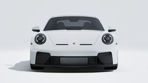 Vue extérieure de 911 GT3 with Touring Package montrant l'avant de la voiture
