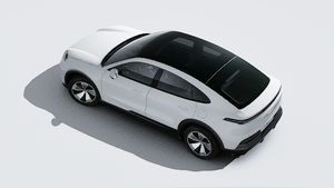 Vue extérieure de Cayenne Coupé Electric vue d'en haut