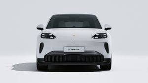 Vue extérieure de Cayenne Coupé Electric montrant l'avant de la voiture