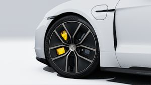 Außenansicht des Taycan Turbo S Sport Turismo