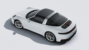 911 Targa 4S ārējais skats no augšas