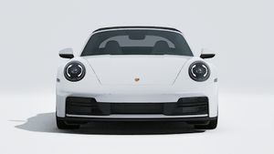 911 Targa 4S ārējais skats, kurā redzama automašīnas priekšpuse.