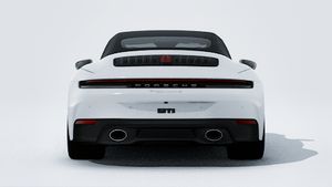 Vue extérieure de 911 Carrera S Cabriolet montrant l'arrière de la voiture