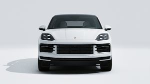 Vue extérieure de Cayenne E-Hybrid Coupé montrant l'avant de la voiture