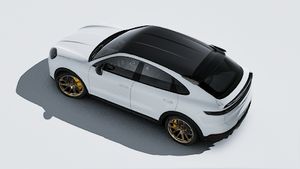 Vue extérieure de Cayenne Turbo GT vue d'en haut