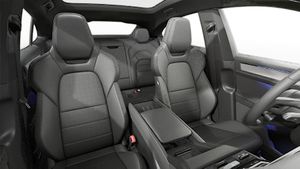 Vue intérieure montrant les sièges avant de Cayenne S Coupé Electric