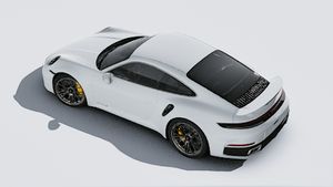 Надворешен поглед на 911 Turbo S гледан одозгора
