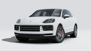Надворешен приказ на Cayenne S кој ги прикажува предната и левата страна на автомобилот